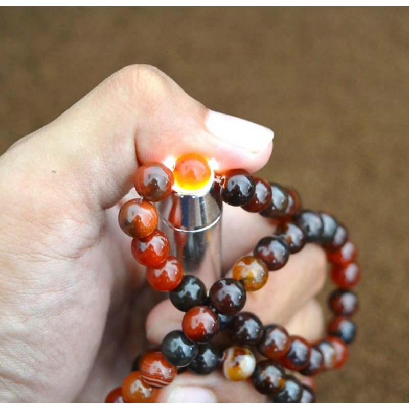 kalung kombinasi kayu bertuah mustika