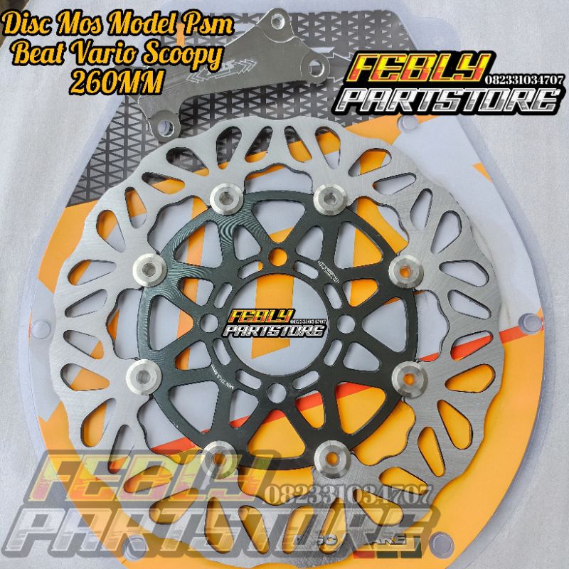 DISC BRAKE PIRINGAN CAKRAM MOS MODEL PSM FLOATING 260MM BEAT VARIO SCOOPY PIRINGAN MOS 260MM FLOATIN