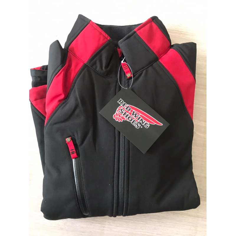 Red Wing Soft Shell Jacket Black/Red 69007 / Jacket Water Resistant