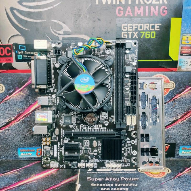 PAKET Motherboard H81 Gigabyte Processor Intel Core i5-4670 Haswell DDr3