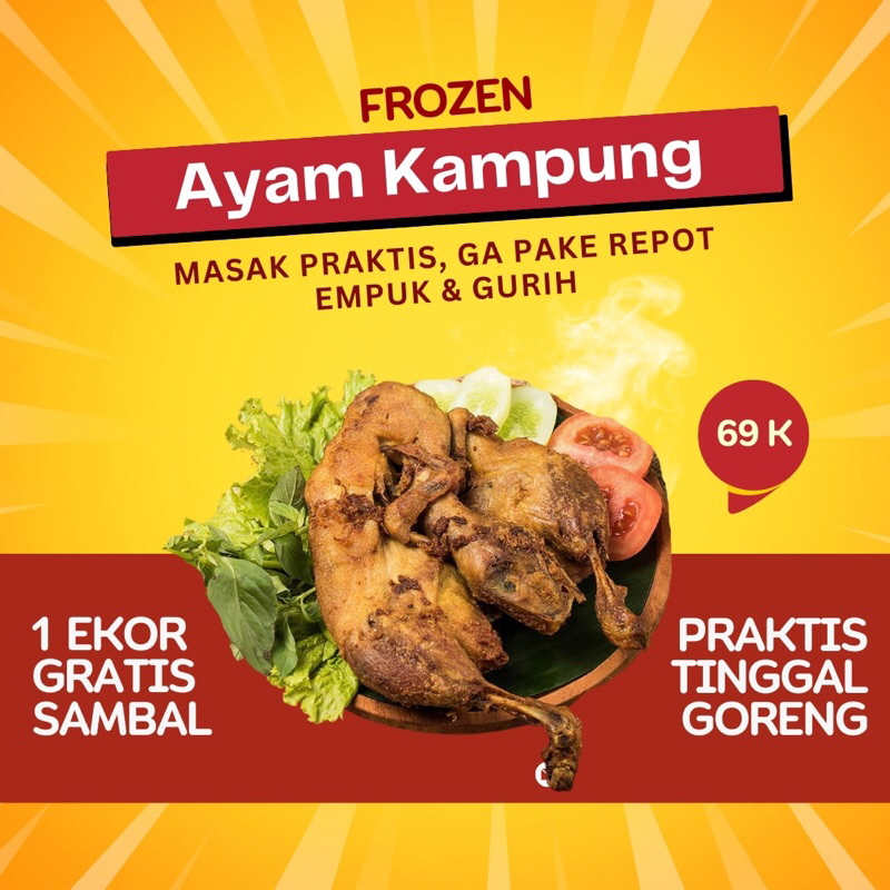 

Ayam Kampung Ungkep Frozen Food || Halal || Non MSG