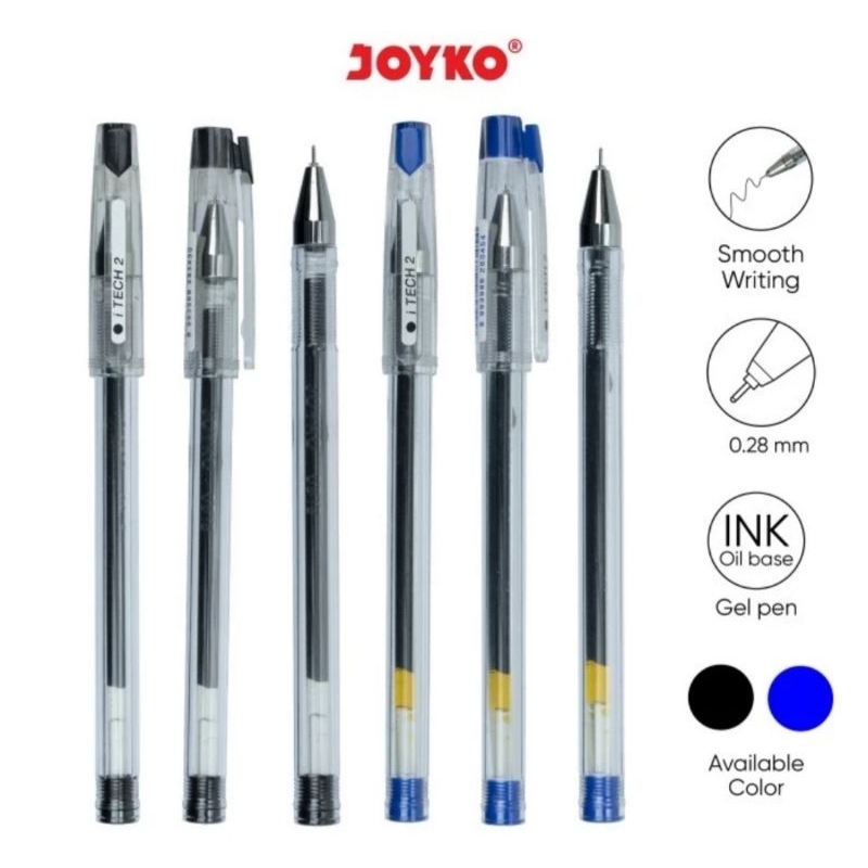 

Gel Pen Pulpen Pena Joyko GP-266 iTech 2 0.28 mm 1lusin