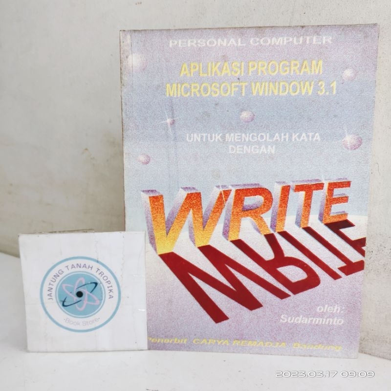 Buku Murah JTT - Buku Aplikasi Program Microsoft Windows 3.1 WRITE