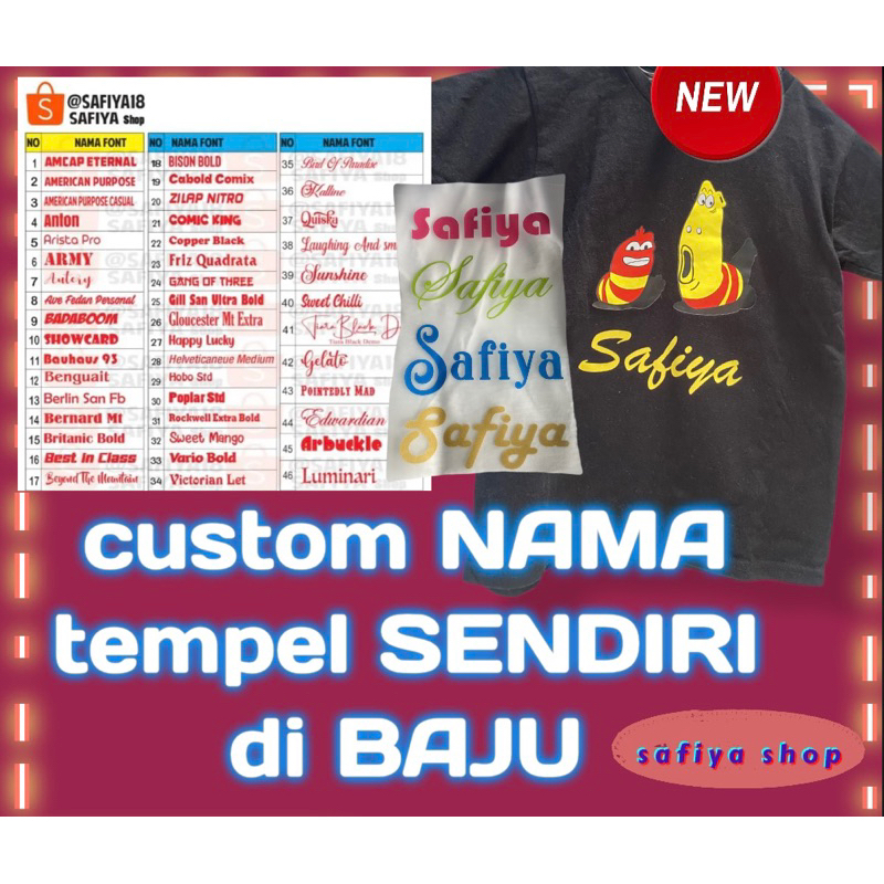 Harga Tempelan Nama DI Baju Terbaru Okt 2026 | BigGo Indonesia
