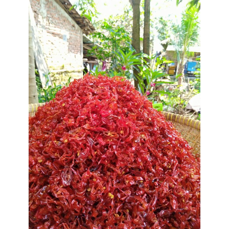 

goreng cabe merah iris praktis ekonomis dan berkualitas tinggi 100gr