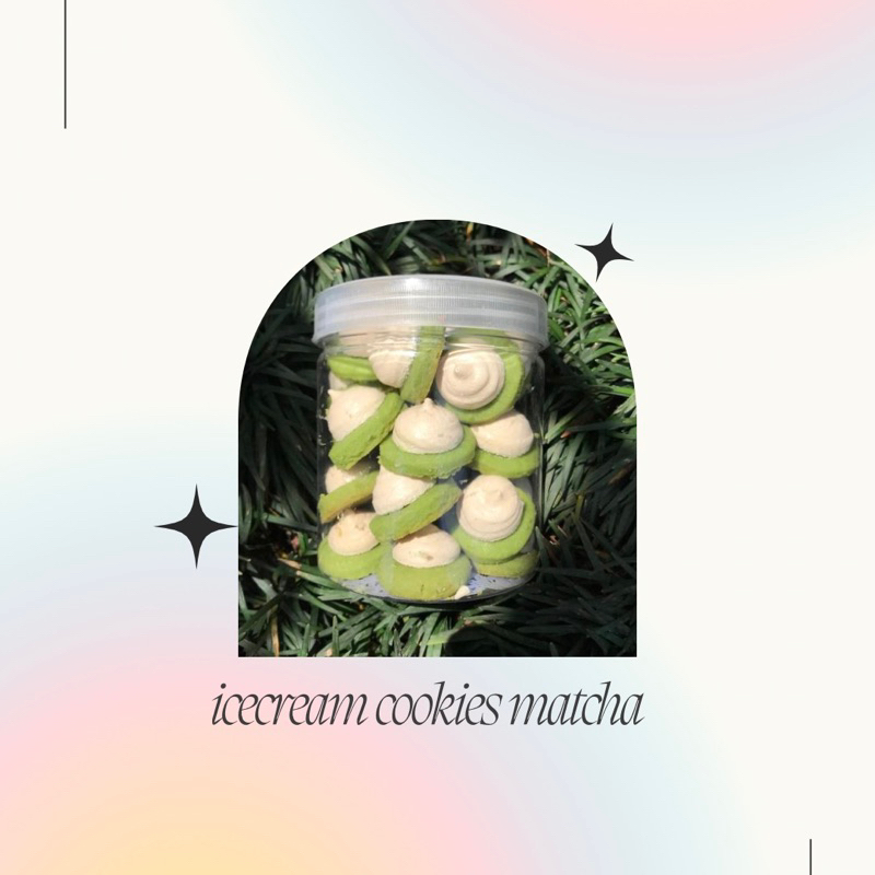 

Icecream cookies (kue kirong) - Matcha 800ml