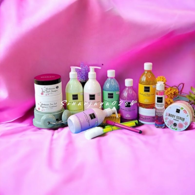 SCARLETT ALL VARIAN HANBODY LULUR , FACIAL WASH , SHOWER ORIGINAL BPOM