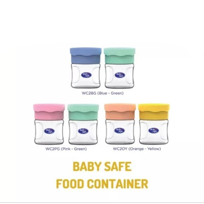 Baby Safe Food Container Isi 2 Pcs (WC2) Ukuran 120 ml