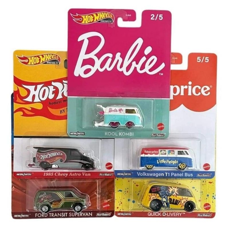 HOT WHEELS  PREMIUM KOOL KOMBI Barbie volkswagen vw t1 panel fisher price