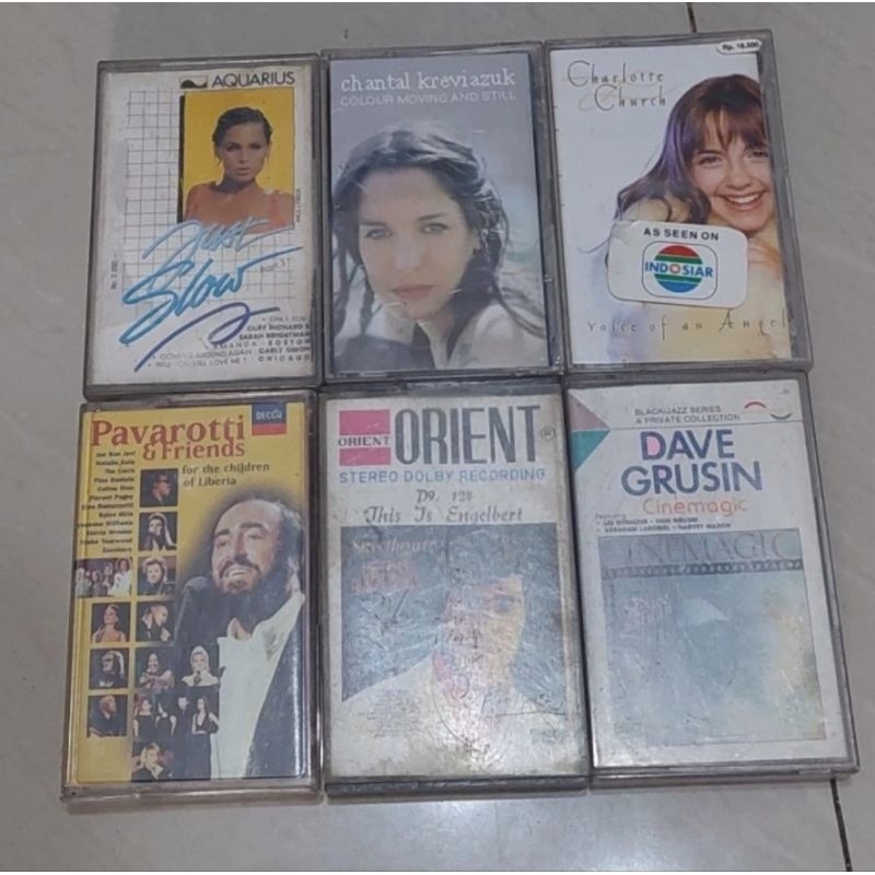 Kaset Pita Lagu Barat Jadul 6 kaset