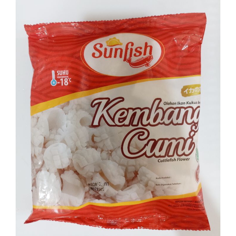 

Sunfish kembang cumi 500gr olahan ikan kukus bentuk cuttlefish