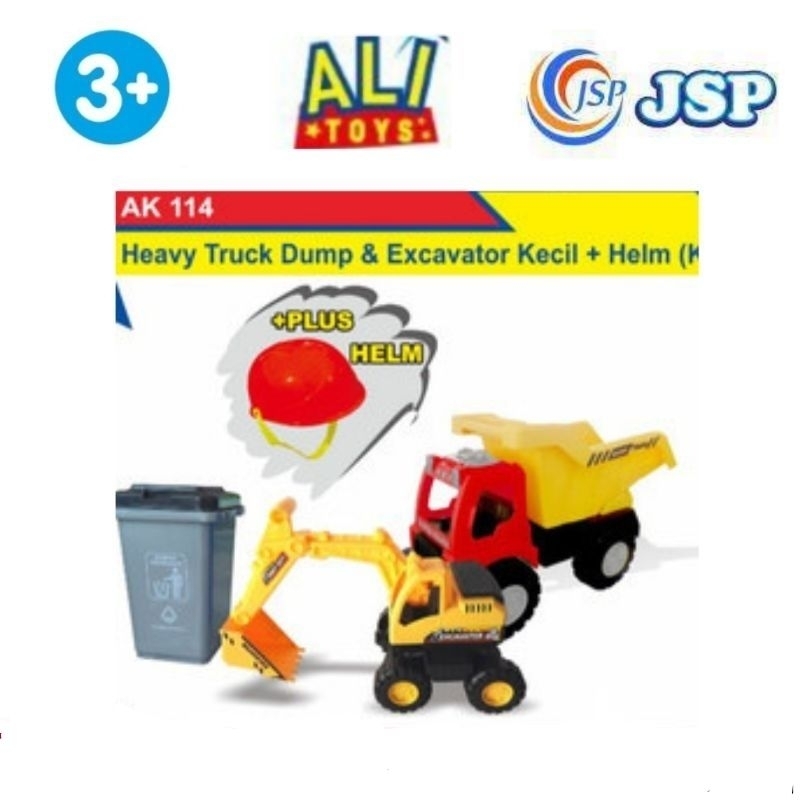 MAINAN MOBIL DUMP TRUK & EKCAVATOR MINI DT-033