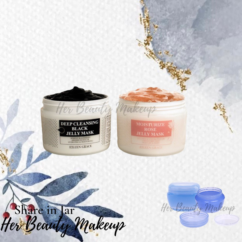 Share in Jar Eileen Grace Deep Cleansing Black Jelly Mask Moisturize Rose