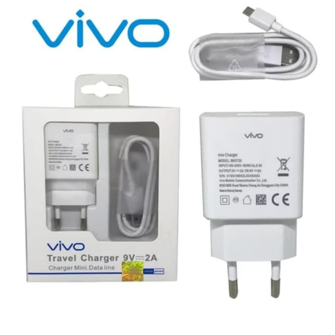 Charger Vivo Ori Original 100% Fast Charging Micro Usb / Casan Vivo ORI Micro Usb 9V 2A