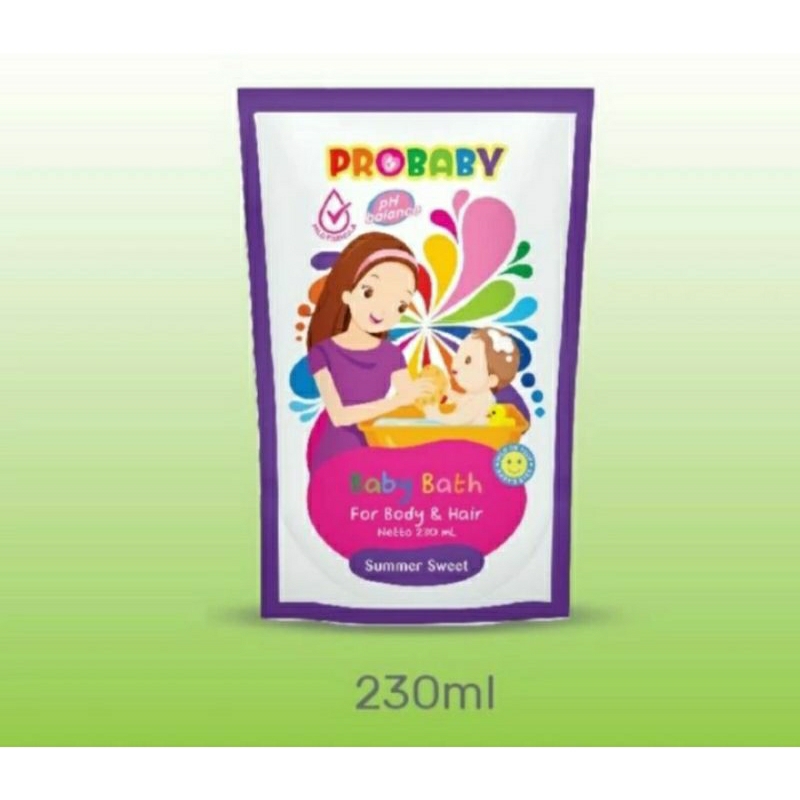 Refill PROBABY Baby Bath 230 ml Summer Sweet sabun mandi bayi