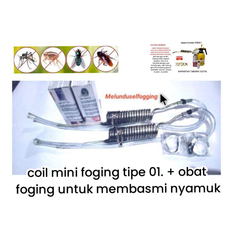COIL MINI FOGING TIPE 01 + OBAT FONGING NYAMUK.