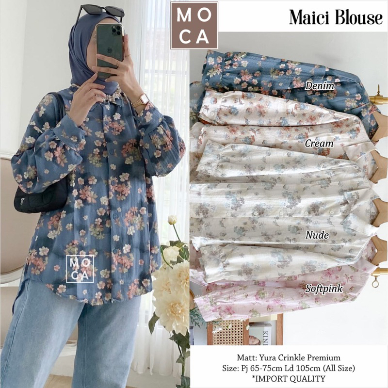 MAICI BLOUSE / YURA CRINKLE PREMIUM // MOCA