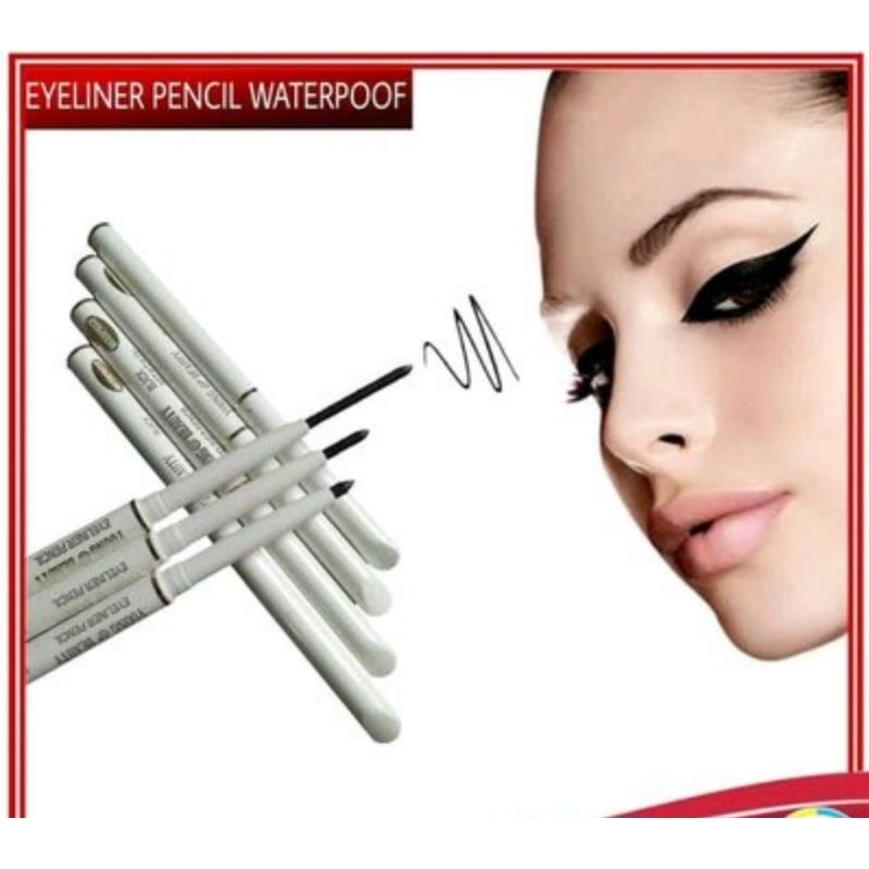 EYE LINER PENSIL WATERPROOF / Eye Liner Pensil Puter Tahan Lama Make Up