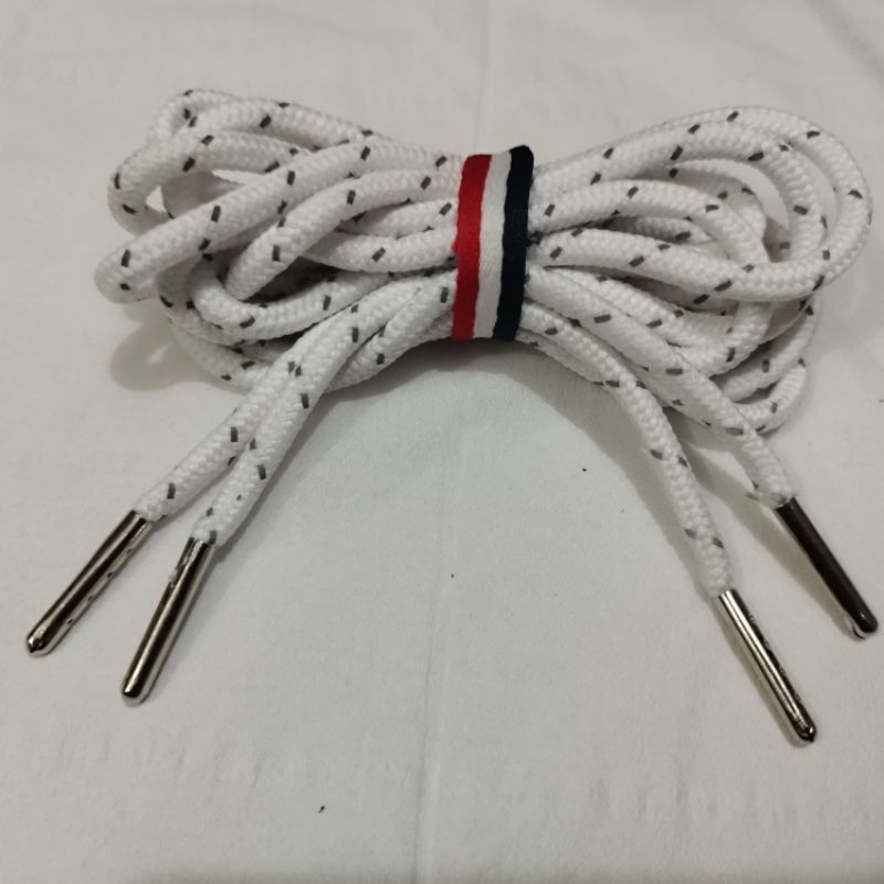 tali sepatu reflektive bulat / tali sepatu bulat reflektif / tali sepatu reflektif ujung aglet