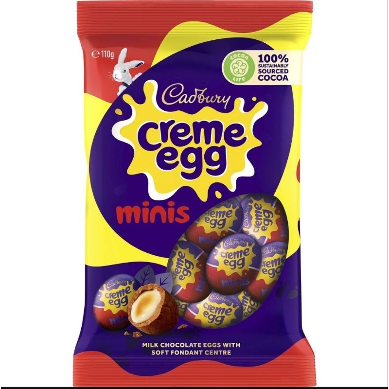 

Cadbury Creme Egg Minis 110 gr ORI Australia / Cokelat Coklat Edisi Easter Paskah / Easter Egg Chocolate