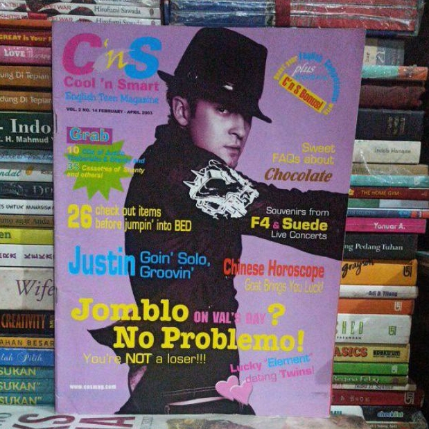MAJALAH C'NS Cool'n Smart English teen magazine vol. 2 No. 14 Februari - April 2003 bekas
