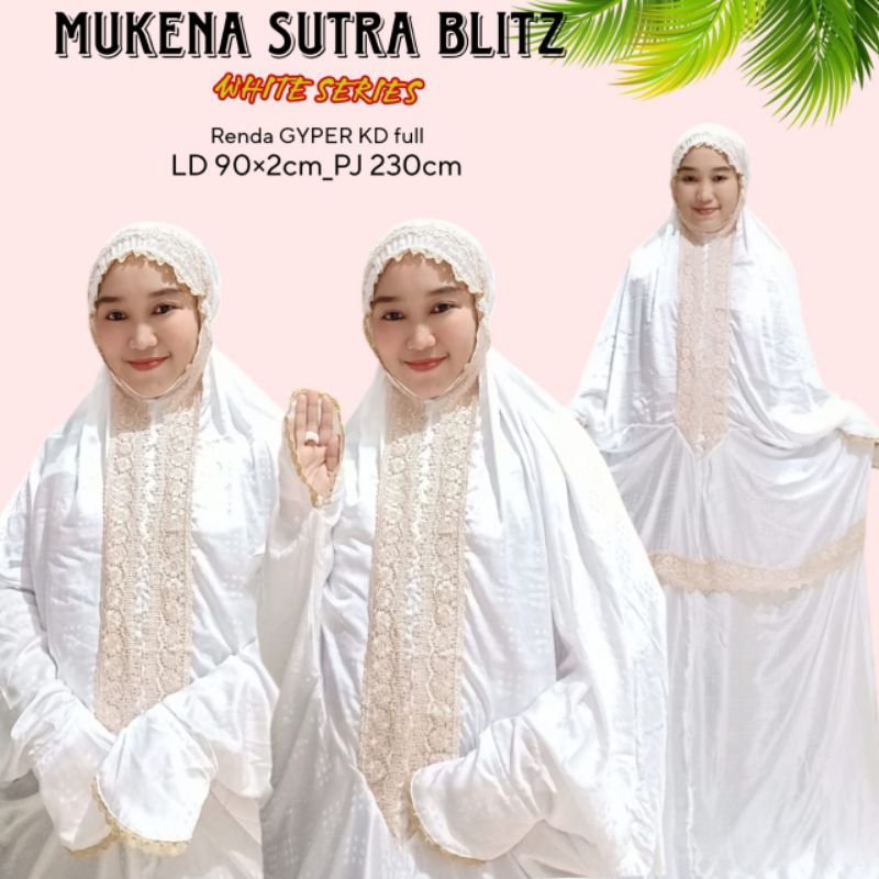 MUKENA SUTRA BLITZ RENDA GYPER TERUSAN