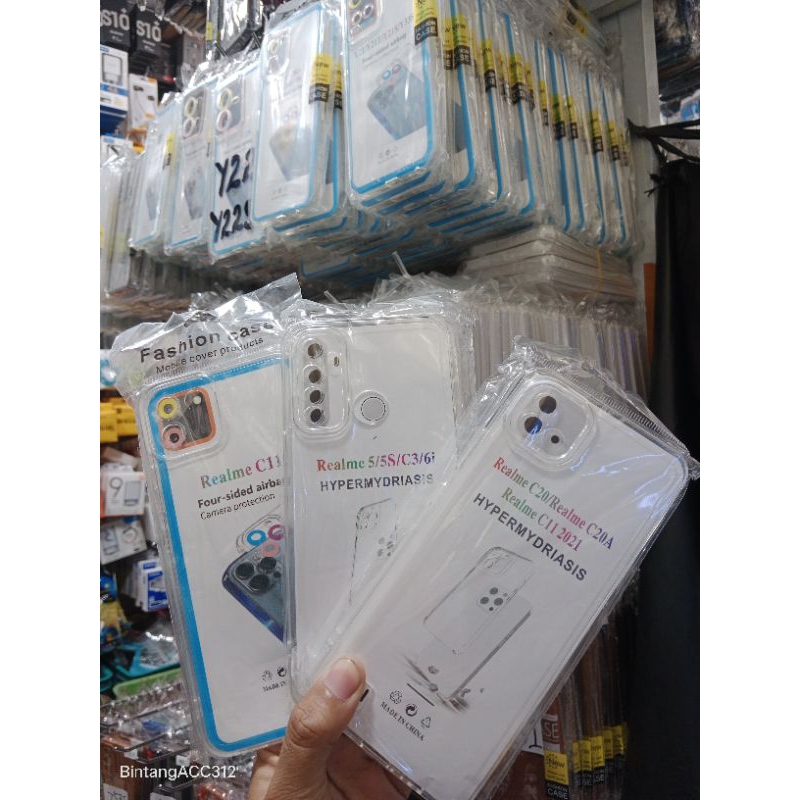 SOFT CASE - CLEAR CASE SPACE BENING Realme - CASING TPU TRANSPARAN PELINDUNG KAMERA REALME ALL TYPE NEW