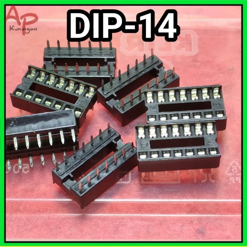 soket ic dip-14 kaki 14 dip14 stok sesuai