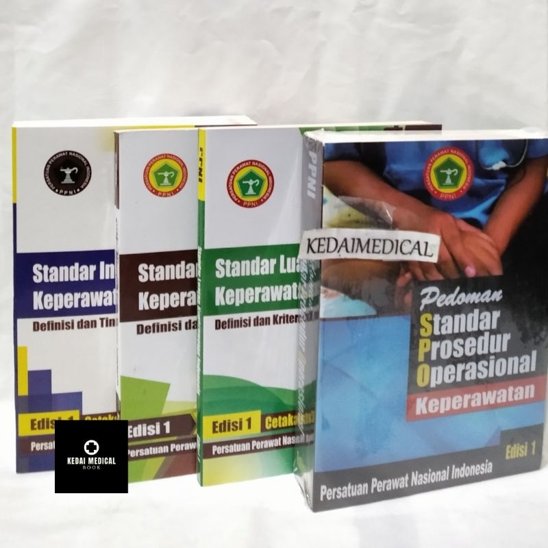 PAKET 4 BUKU SDKI,SLKI,SIKI (3s) DAN (SPO) PEDOMAN STANDAR PROSEDUR OPERASIONAL TERMURAH