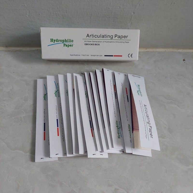 Articulating paper 1 box isi 12 strip (red blue)