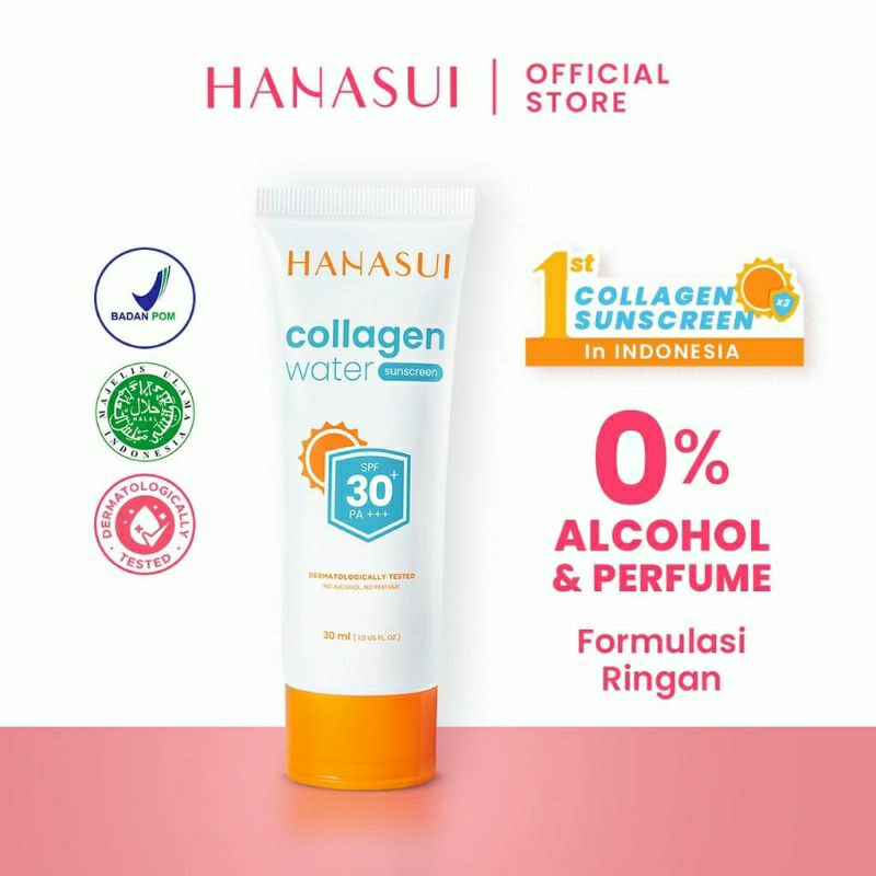 HANASUI Suncreen  Water Collagen SPF 50 dan 30