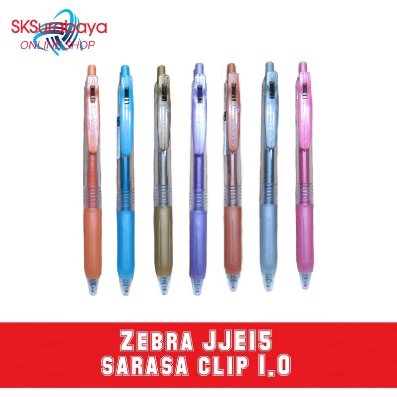 

Zebra Sarasa Clip 1.0mm JJE15 made in Japan