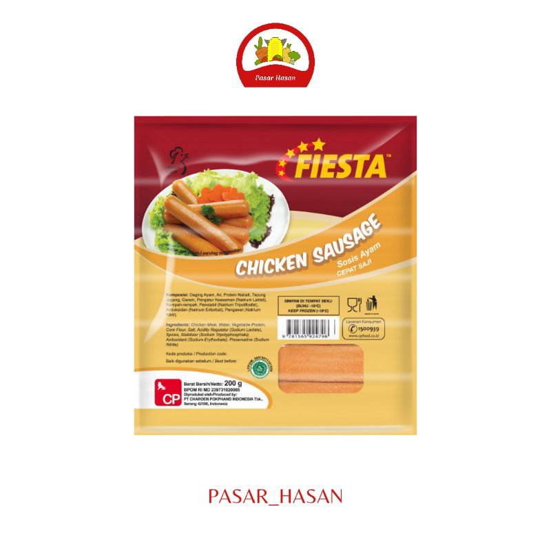

500gr Chicken Sausage / Sosis Fiesta | Frozen Food | Pasar Hasan