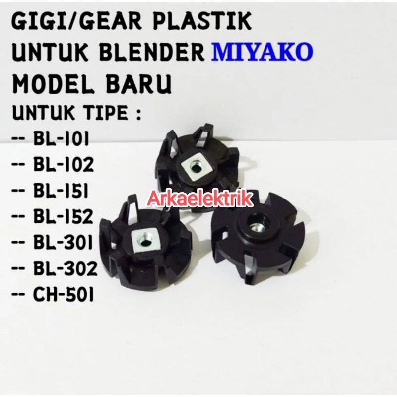 Gigi plastik Konektor 1set model baru untuk blender miyako