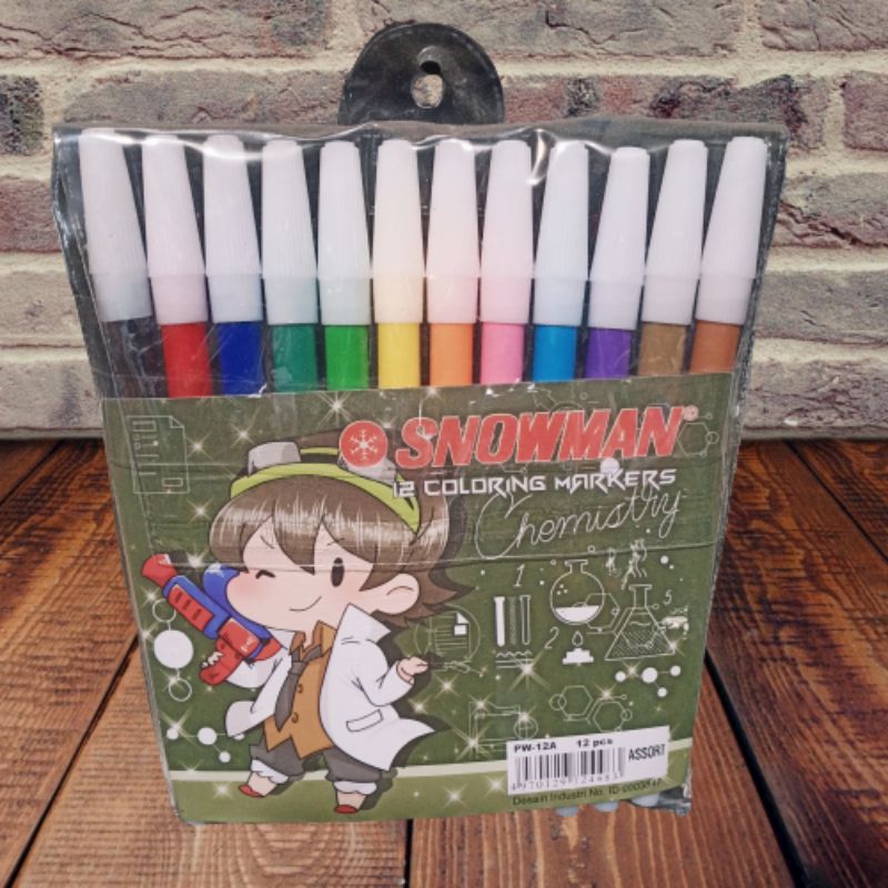 

Spidol 12 warna snowman