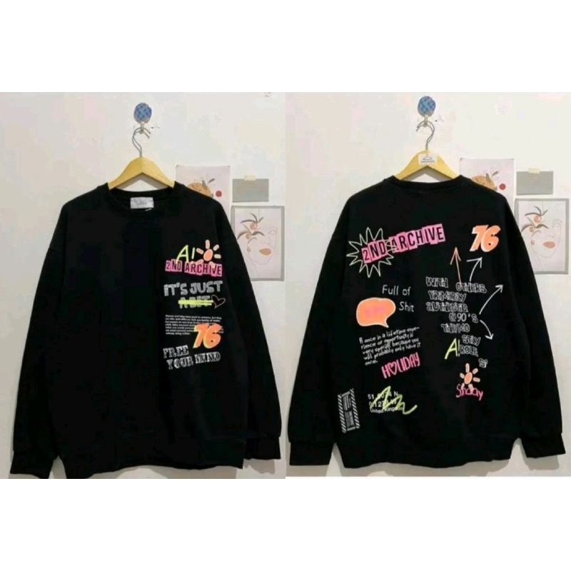 ALU • 2ND ARCHIVE SWEATER CREWNECK UNISEX COUPLE