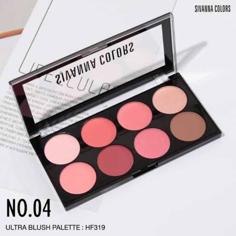 SIVANNA COLOUR BLUSH ON PALLETE hf319 WARNA TERUPDATE ORIGINAL THAILAND