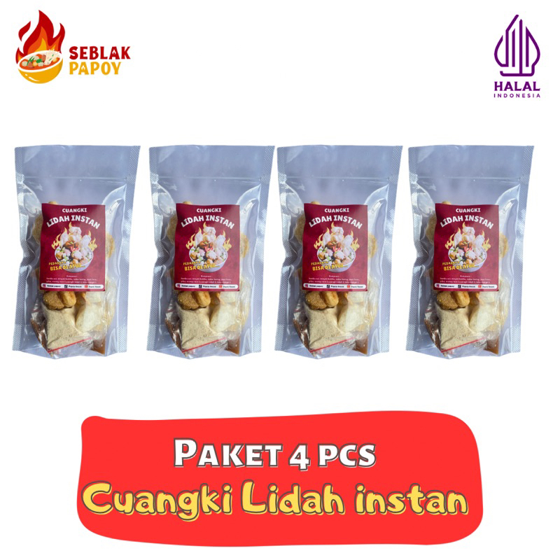 

Paket cuangki Lidah instan 4 pcs