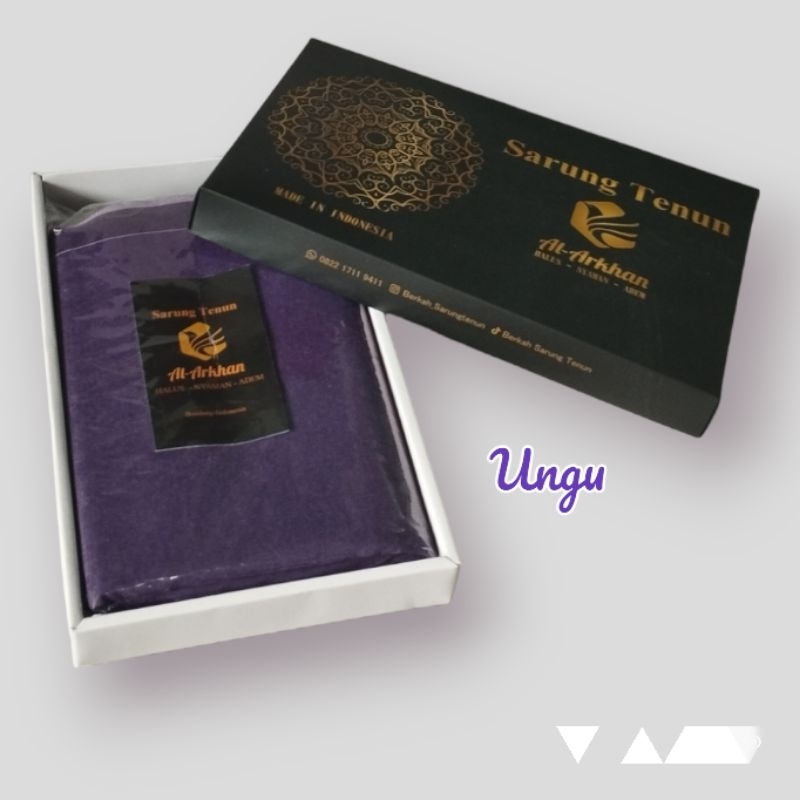 Sarung Tenun Al Arkhan | Sarung Tenun Motif Polos | Sarung Sholat  | Sarung Tenun | Sarung Dewasa | 