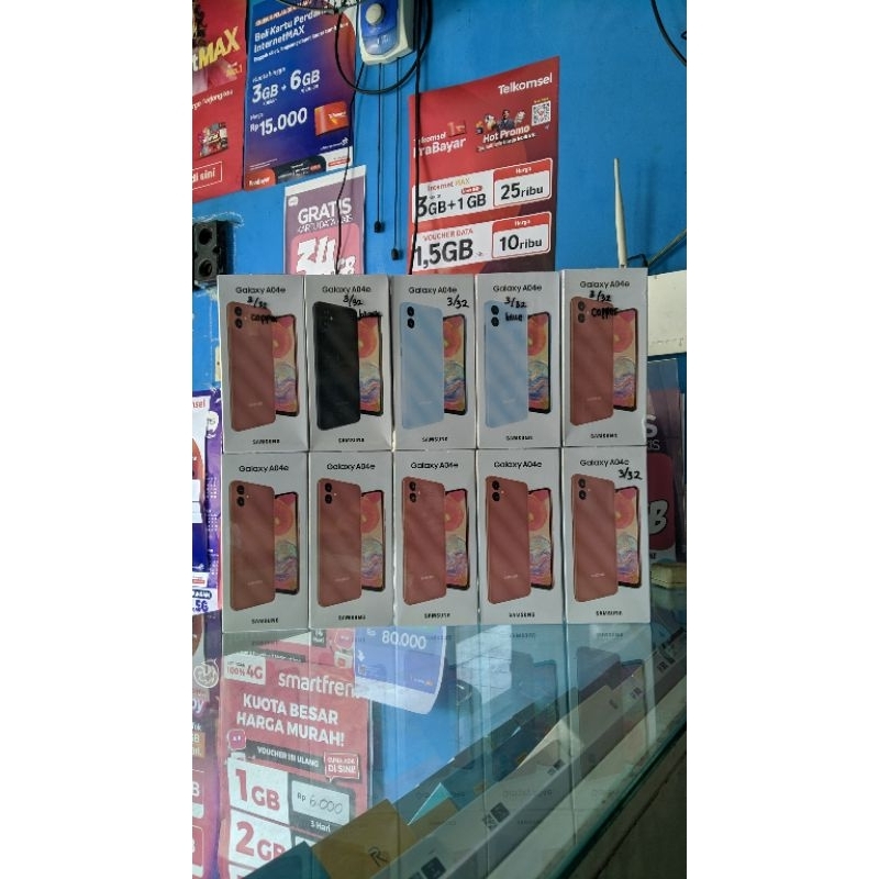 samsung a04e ram 3/32gb baru