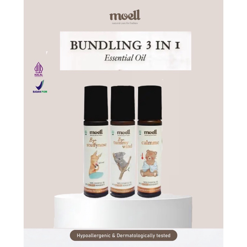 MOELL paket oil 3in1 Natural Essential Oil