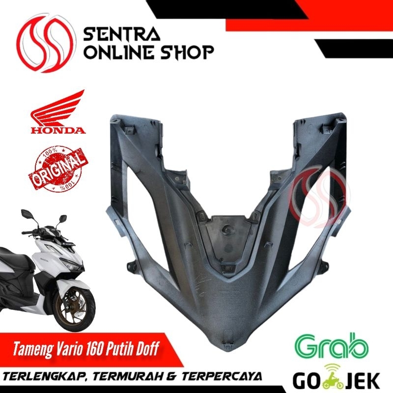 Cover front tameng depan vario 160 putih doff dop original