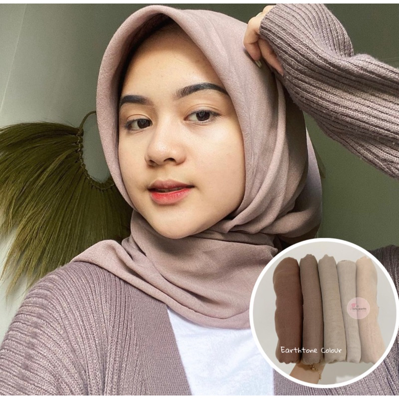 Hijab Segiempat Paris Jadul Polos Premium | Paris Jadul Daily Premium Tegak Anti Letoy | PARIS JADUL