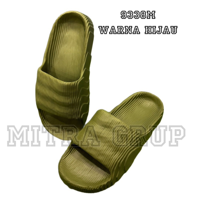 9338 POLOS Sendal Slop Adilette/Sandal Slop Polos/Sendal Slop Cowo Karet Eva Nyaman Dipakai/Sandal Slop  Keren Anti Slip Kekinian PROMO MITRA