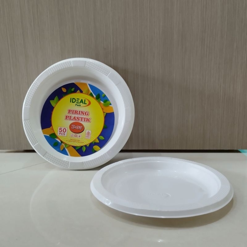 Priring plastik IDEAL P-07/Piring plastik/Piring kue/piring kue plastik