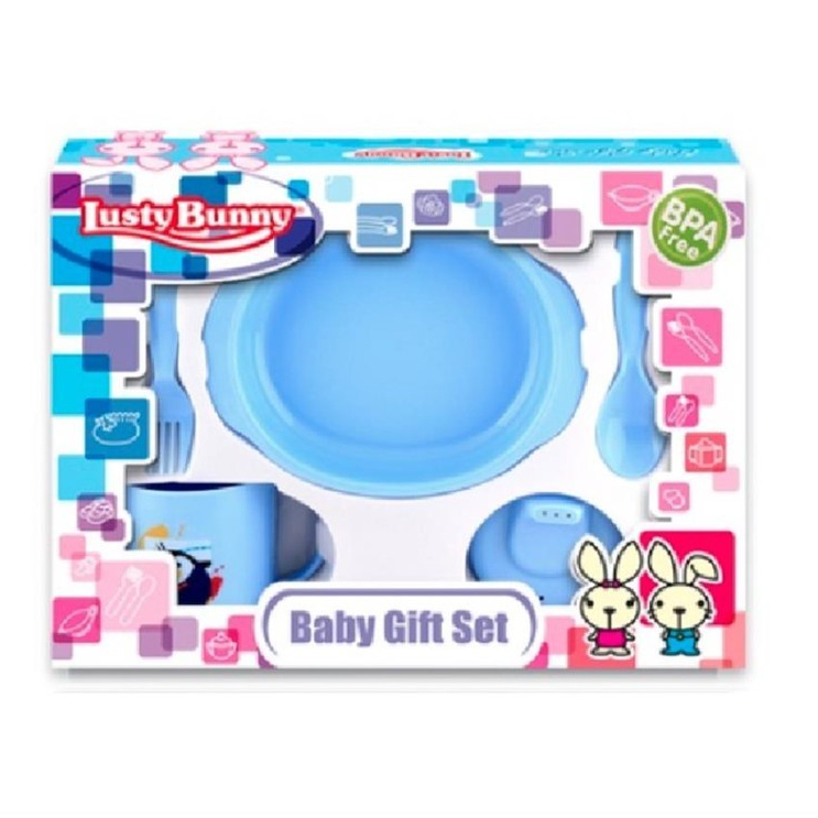 LUSTY BUNNY Baby Feeding Gift Set Alat Makan Bayi isi 5 - LB 1406