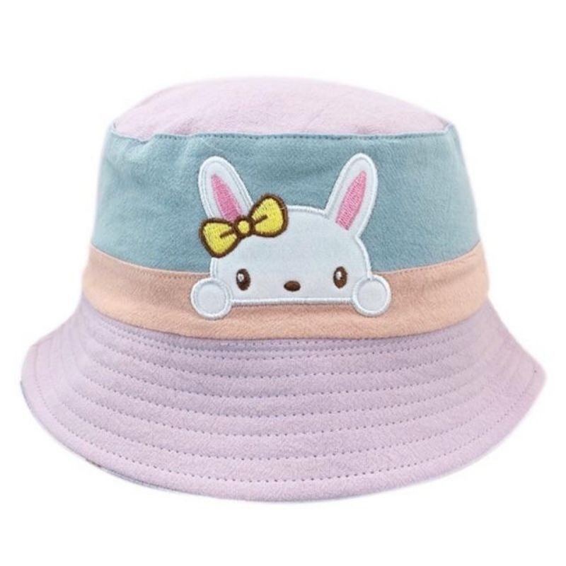 Topi Bucket Anak 3 Warna Bordir Boneka Lucu Topi Bucket Kekinian Anak Laki Laki dan Perempuan