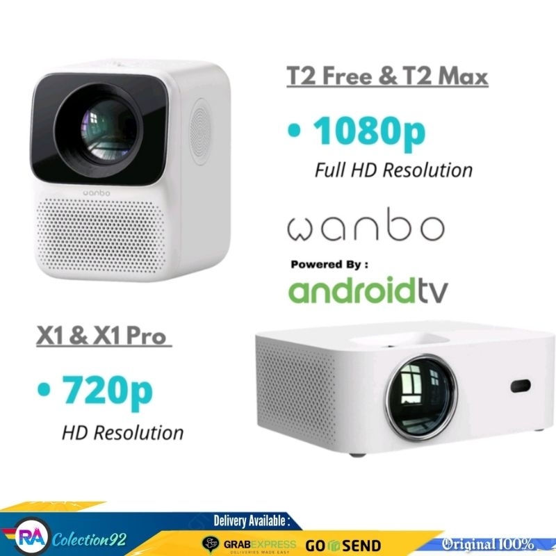 WANBO T2 MAX / T2 FREE Smart Projector Full HD-