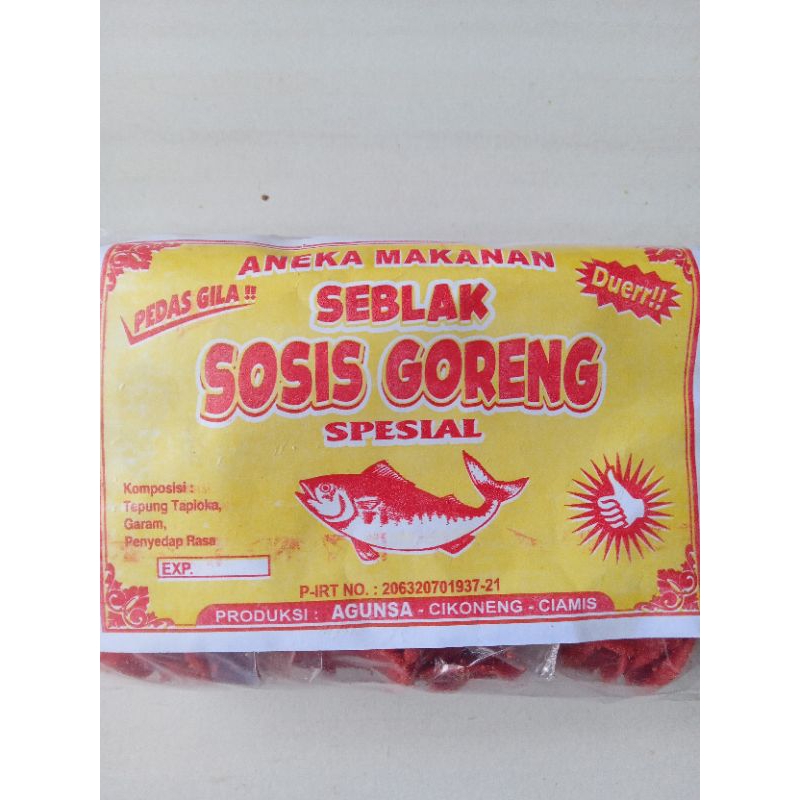 

Viral - Kripik Seblak Sosis Goreng kemasan 1 pack isi 20 pcs