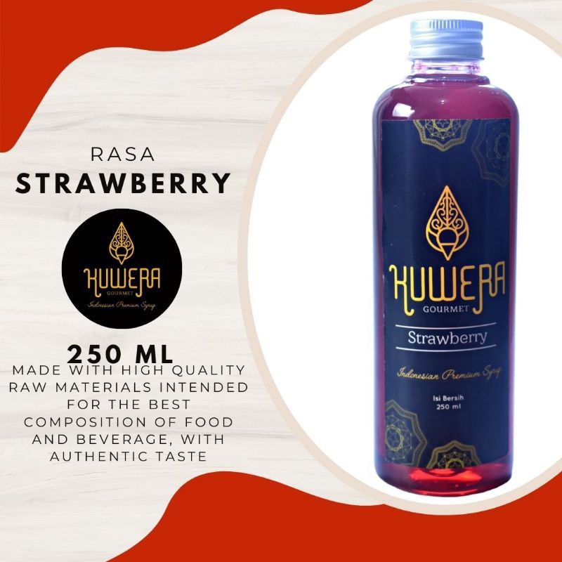 

Sirup Strawberry - Kuwera syrup 250 ml